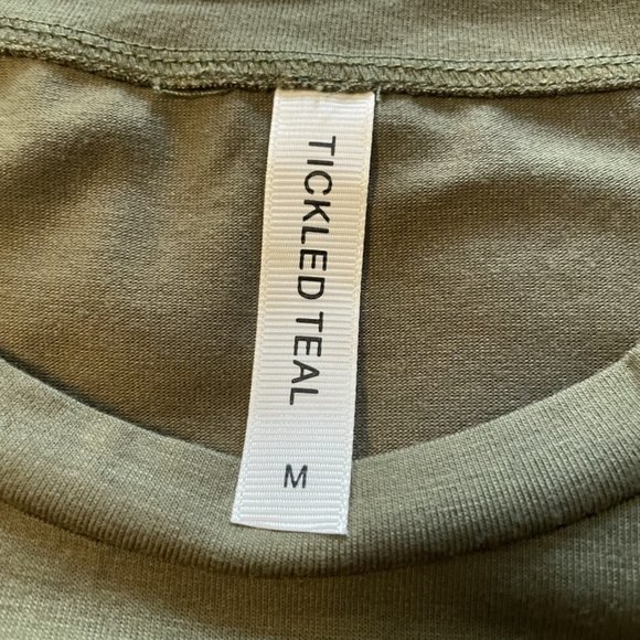 NEW Green Tickled Teal Kolbie Dress Sheath Womens Size Medium - Picture 3 of 4